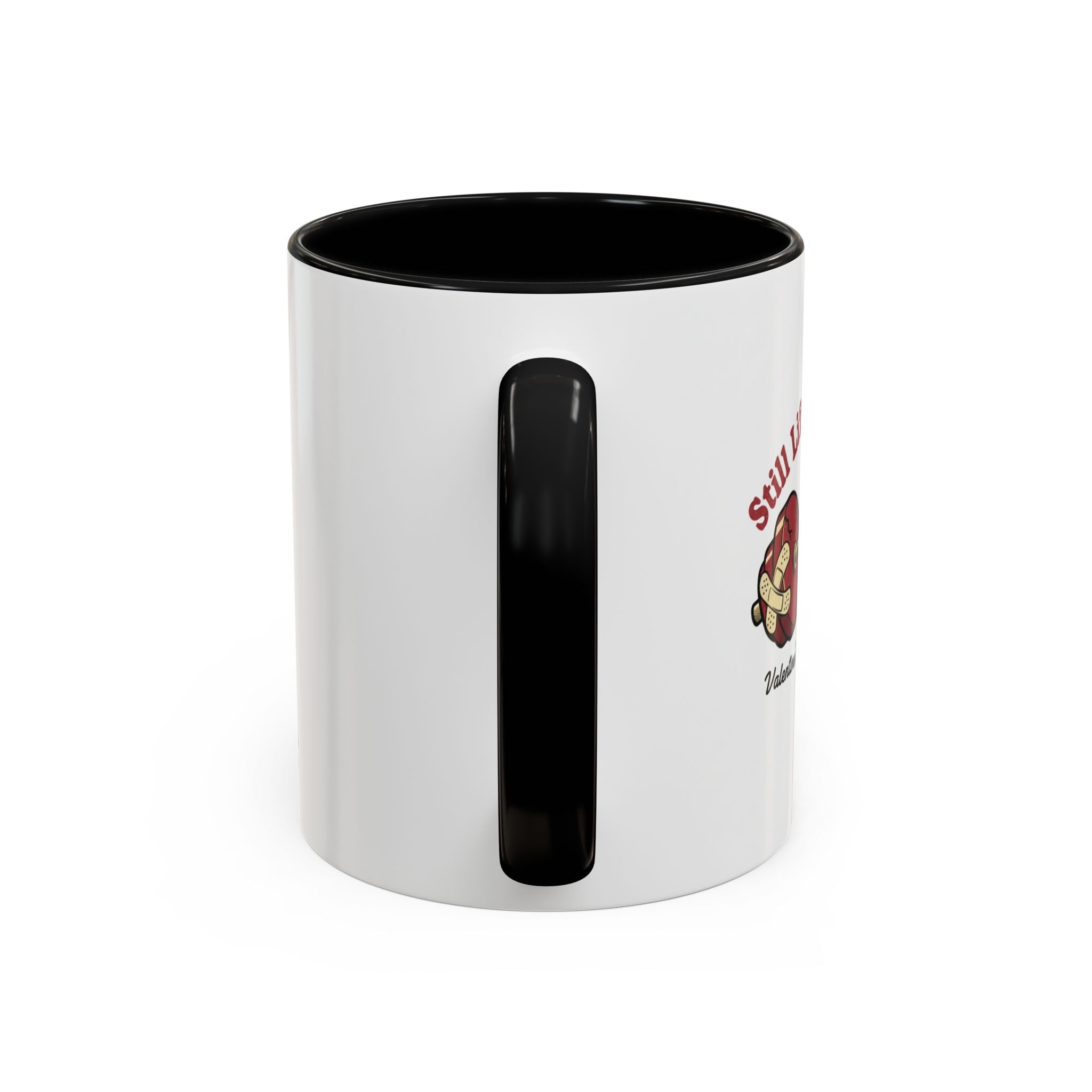 Coffee Mug - "Steal My Heart" Guitar & Heart Design Accent Ceramic Mug (11oz)