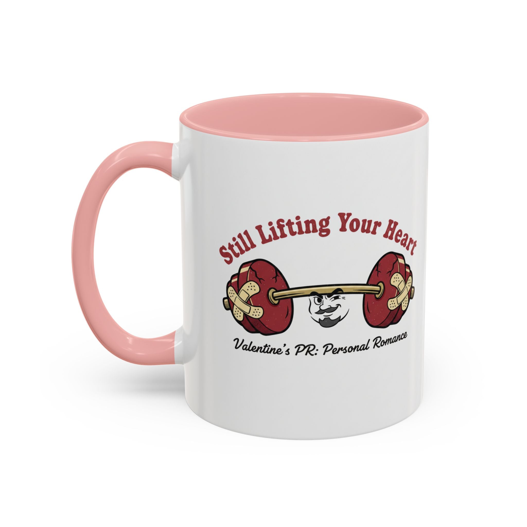 Coffee Mug - "Steal My Heart" Guitar & Heart Design Accent Ceramic Mug (11oz)