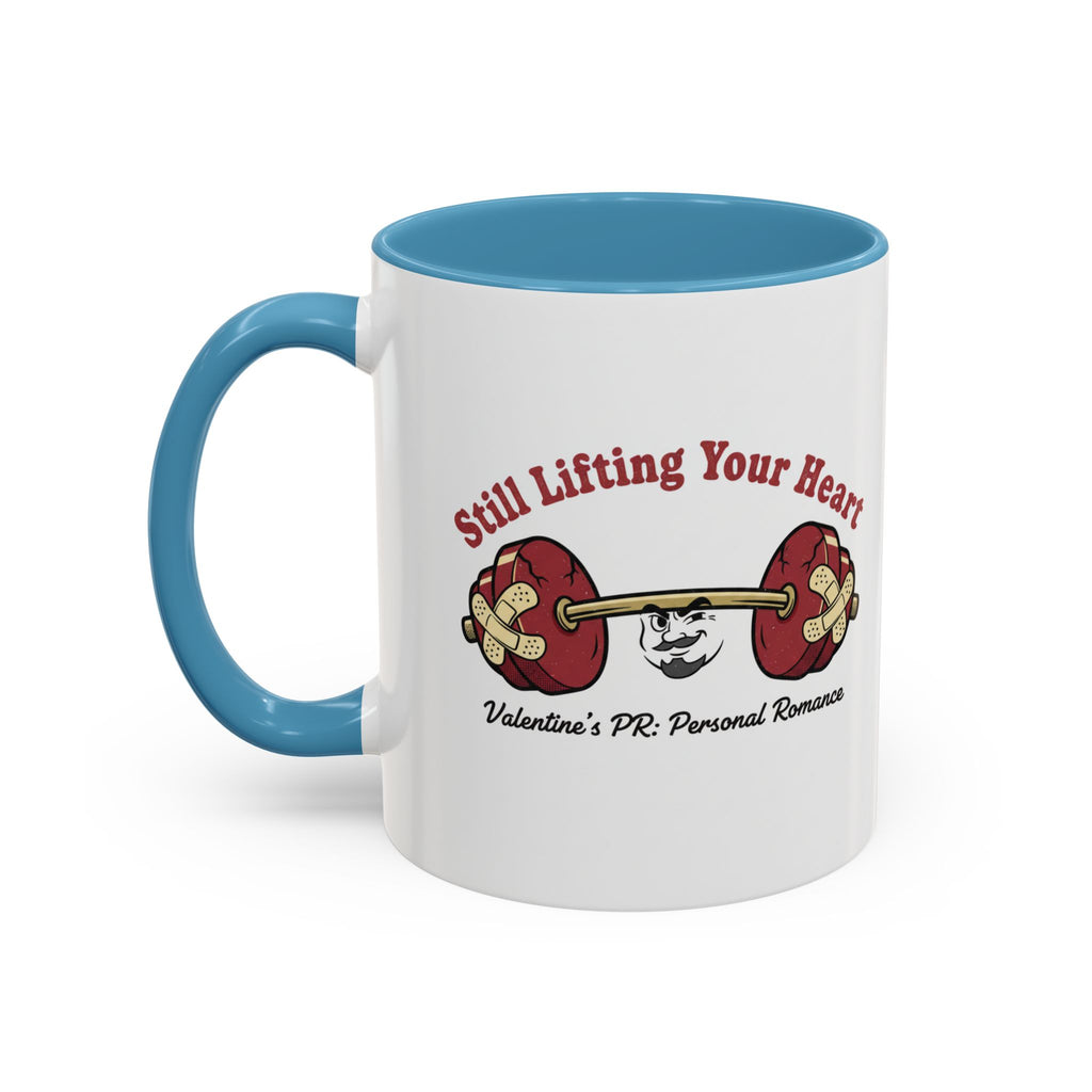 Coffee Mug - "Steal My Heart" Guitar & Heart Design Accent Ceramic Mug (11oz)