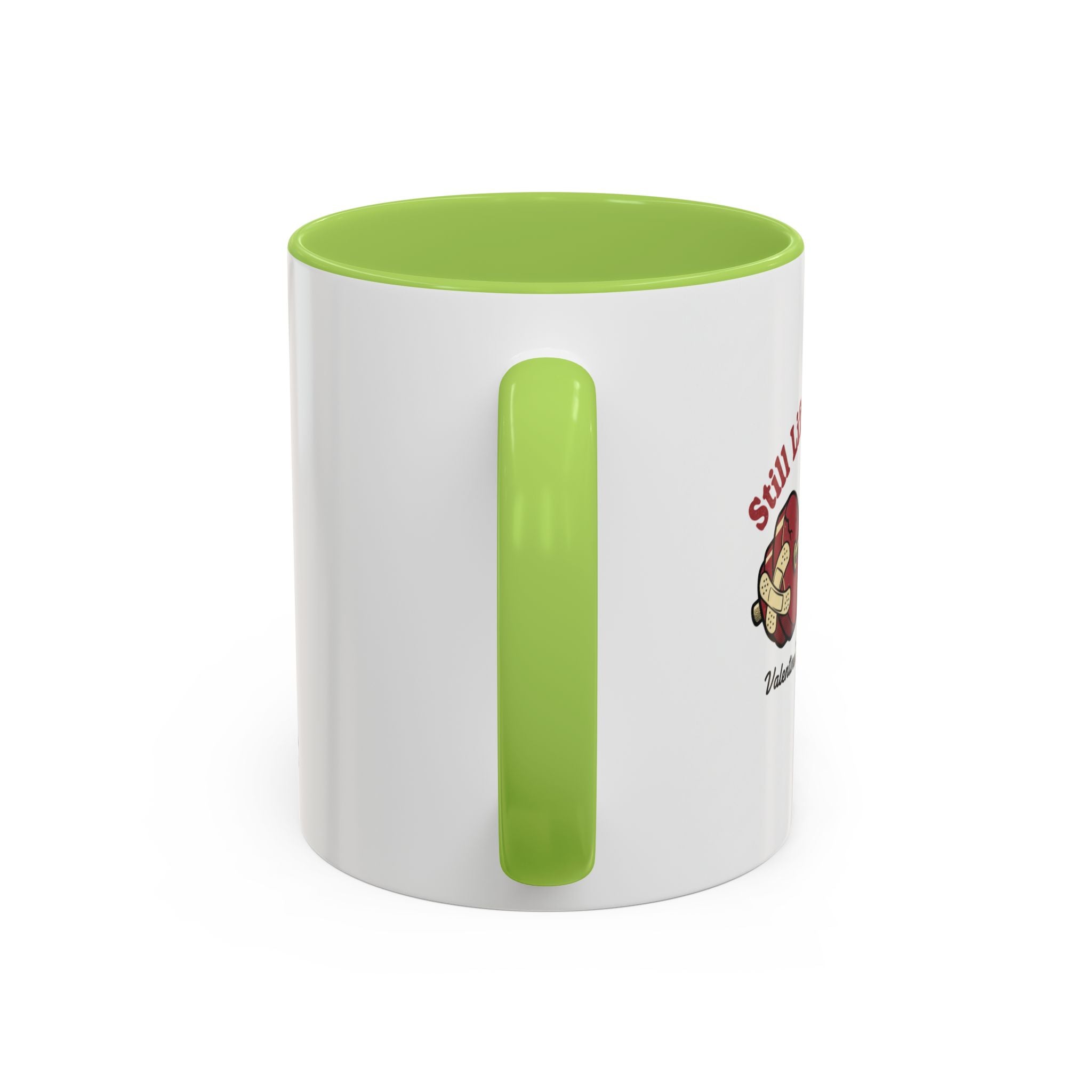 Coffee Mug - "Steal My Heart" Guitar & Heart Design Accent Ceramic Mug (11oz)